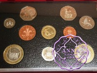 UK 2004 Ten Coins Proof Set, No COA